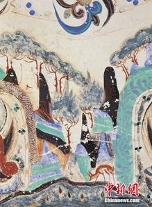 敦煌壁畫揭秘中國(guó)古代植樹故事 畫中可見垂柳依依,修竹挺拔